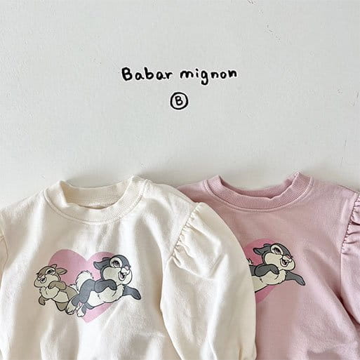 Babar Mignon - Korean Baby Fashion - #babyboutique - Bunny Sweatshirt - 3