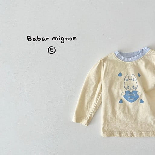 Babar Mignon - Korean Baby Fashion - #babyboutiqueclothing - Lovely Rabbit Tee - 6