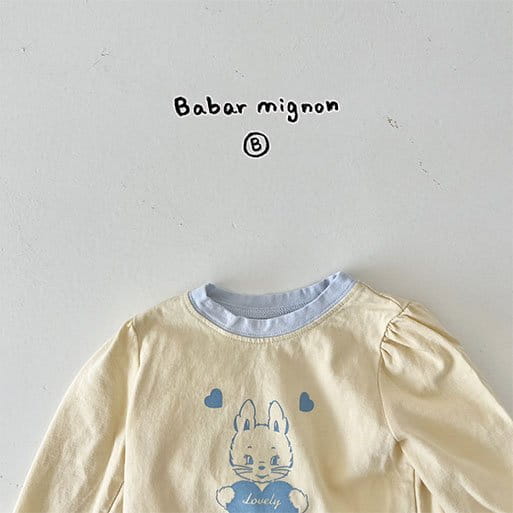 Babar Mignon - Korean Baby Fashion - #babyclothing - Lovely Rabbit Tee - 7