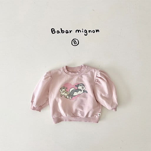 Babar Mignon - Korean Baby Fashion - #babyclothing - Bunny Sweatshirt - 5