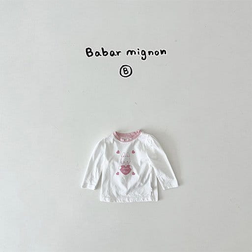 Babar Mignon - Korean Baby Fashion - #babyfashion - Lovely Rabbit Tee - 8