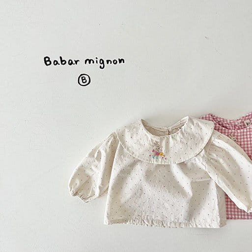 Babar Mignon - Korean Baby Fashion - #babyfashion - Circle Rabbit Blouse - 2