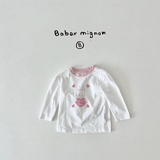 Babar Mignon - Korean Baby Fashion - #babyfever - Lovely Rabbit Tee - 9