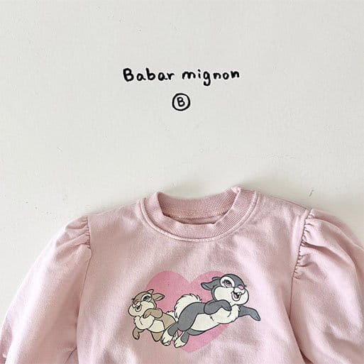 Babar Mignon - Korean Baby Fashion - #babyfever - Bunny Sweatshirt - 7