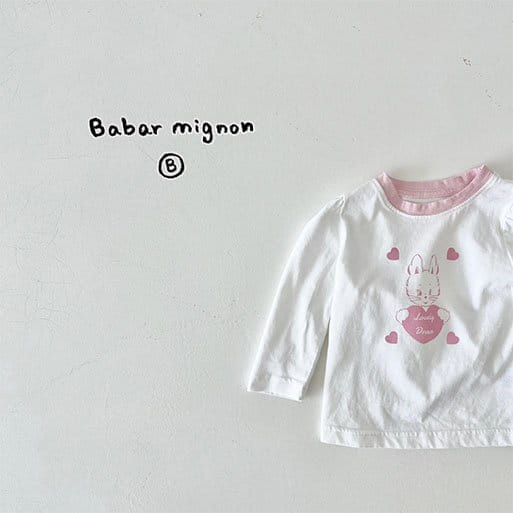 Babar Mignon - Korean Baby Fashion - #babygirlfashion - Lovely Rabbit Tee - 10