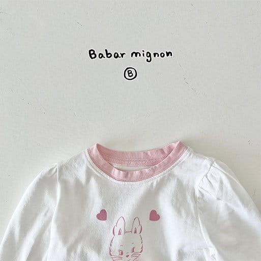 Babar Mignon - Korean Baby Fashion - #babylifestyle - Lovely Rabbit Tee - 11