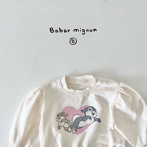 Babar Mignon - Korean Baby Fashion - #babyootd - Bunny Sweatshirt - 11