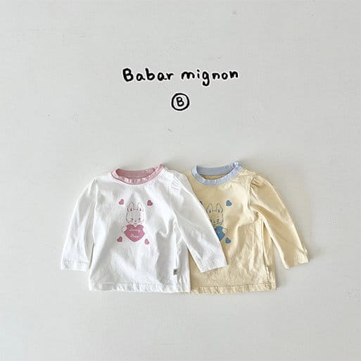 Babar Mignon - Korean Baby Fashion - #babywear - Lovely Rabbit Tee