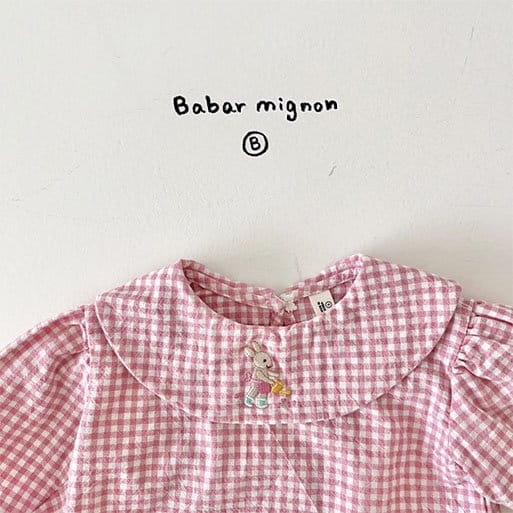 Babar Mignon - Korean Baby Fashion - #onlinebabyboutique - Circle Rabbit Blouse - 11