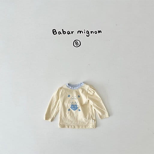 Babar Mignon - Korean Baby Fashion - #onlinebabyshop - Lovely Rabbit Tee - 4