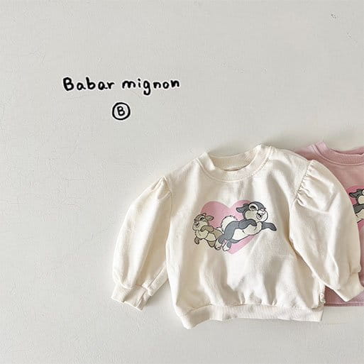 Babar Mignon - Korean Baby Fashion - #smilingbaby - Bunny Sweatshirt - 2