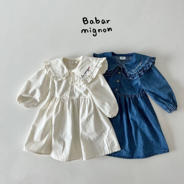 Babar Mignon - Korean Children Fashion - #Kfashion4kids - Frill One-piece