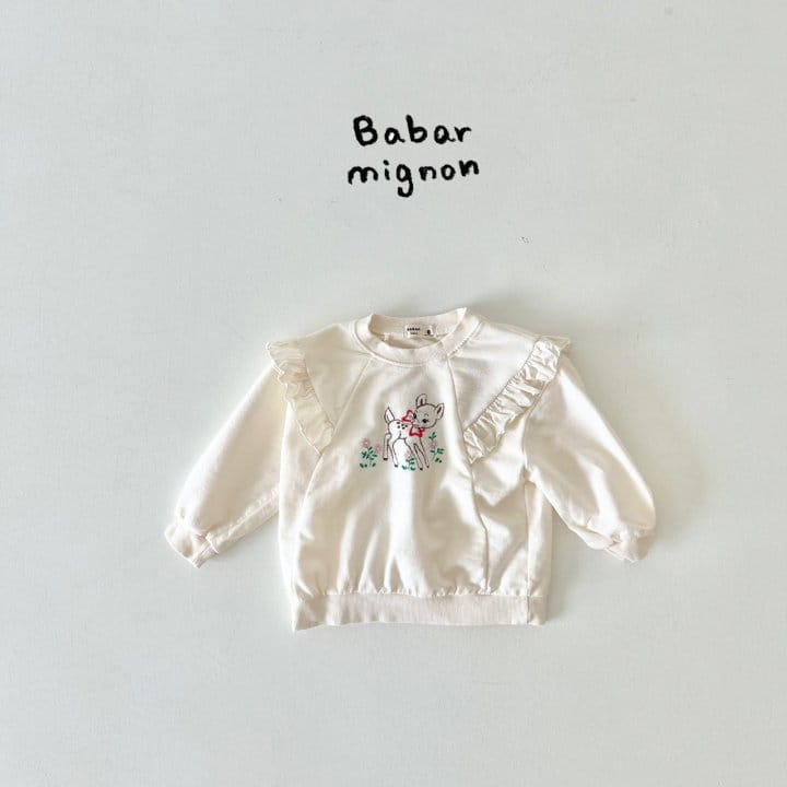 Babar Mignon - Korean Children Fashion - #Kfashion4kids - Frill Bambi Sweatshirt - 9