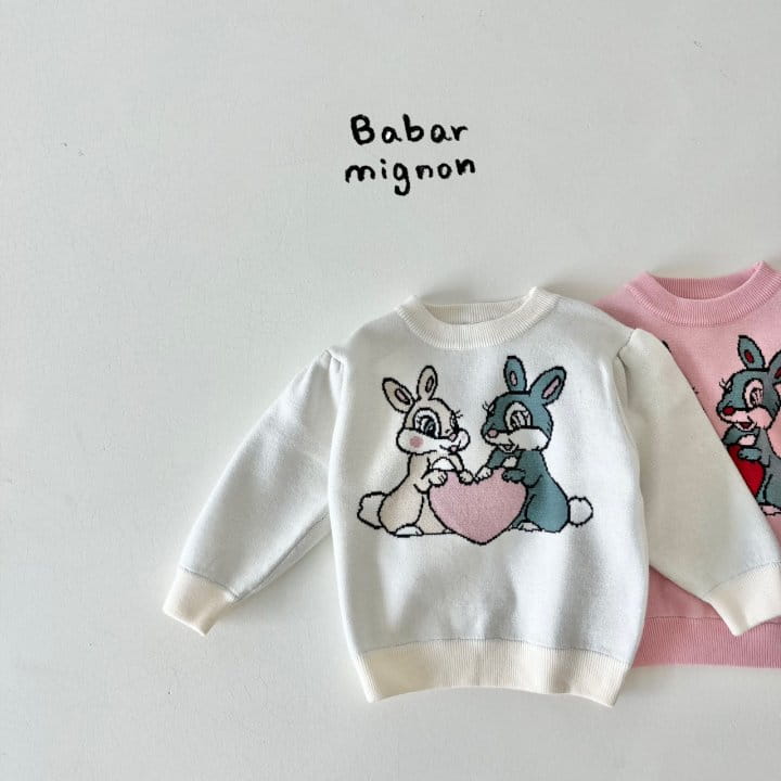 Babar Mignon - Korean Children Fashion - #Kfashion4kids - Bunny Knit Tee - 2