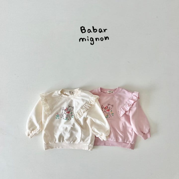 Babar Mignon - Korean Children Fashion - #childofig - Frill Bambi Sweatshirt