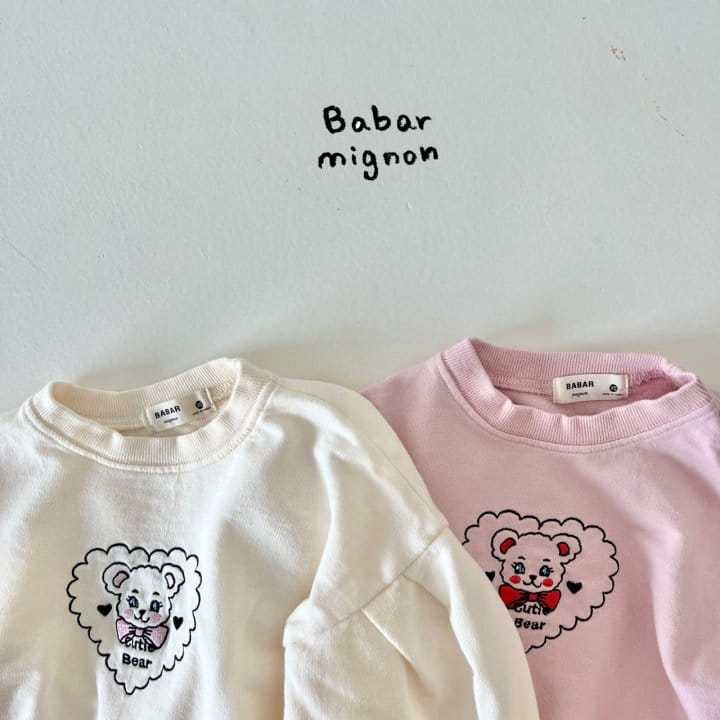 Babar Mignon - Korean Children Fashion - #childrensboutique - Cuty Bear Sweatshirt - 3