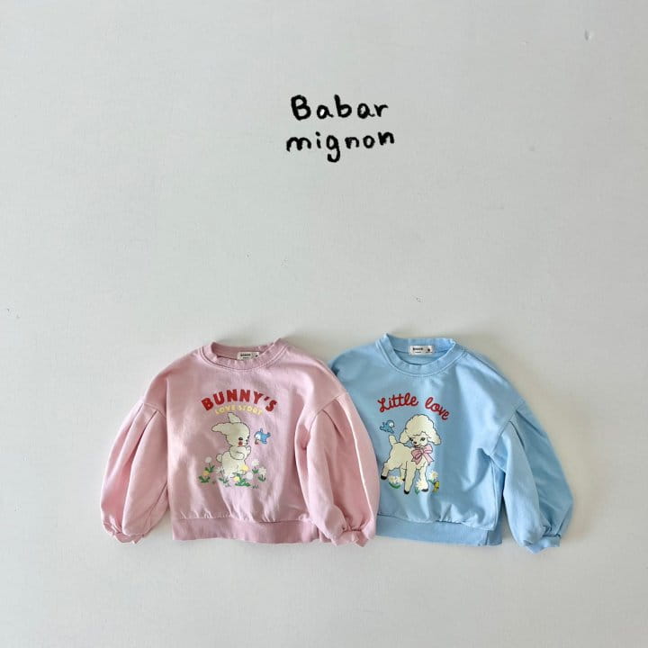 Babar Mignon - Korean Children Fashion - #childrensboutique - Bunny Sweatshirt