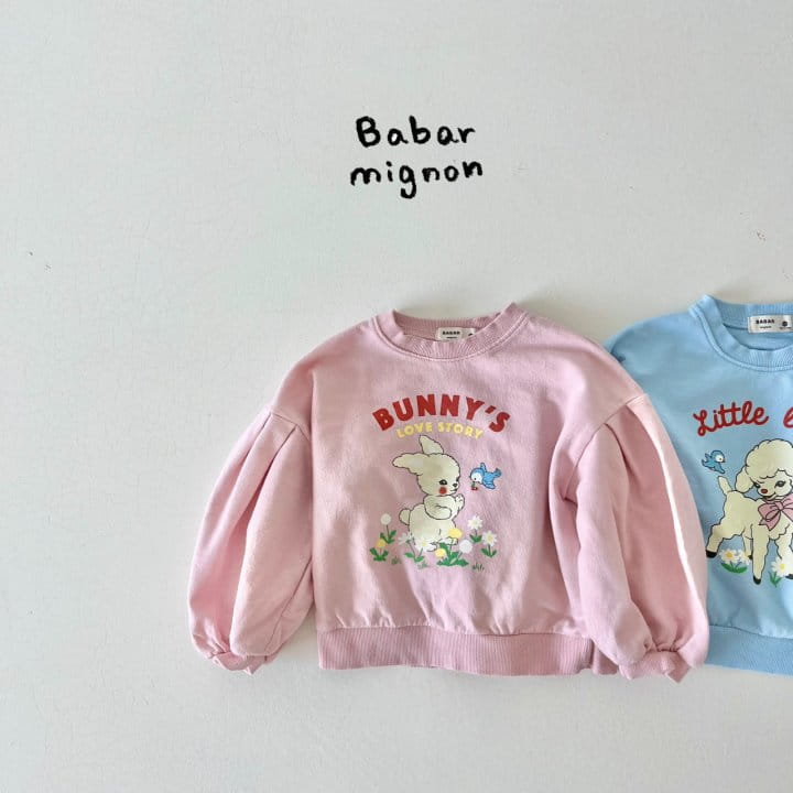 Babar Mignon - Korean Children Fashion - #designkidswear - Bunny Sweatshirt - 2