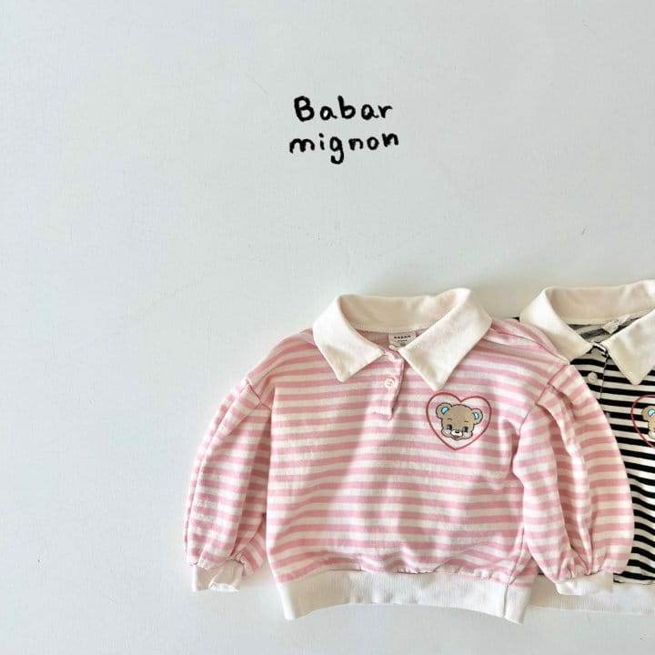 Babar Mignon - Korean Children Fashion - #fashionkids - Smile Bear Tee - 2