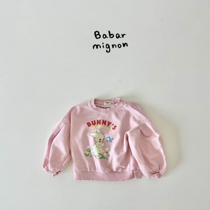 Babar Mignon - Korean Children Fashion - #kidsshorts - Bunny Sweatshirt - 5