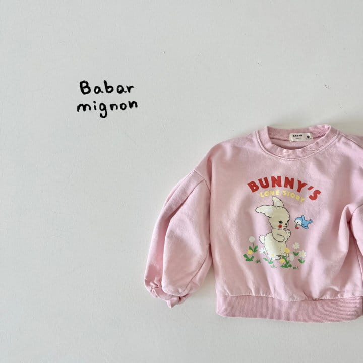 Babar Mignon - Korean Children Fashion - #kidsstore - Bunny Sweatshirt - 6