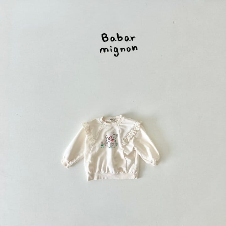 Babar Mignon - Korean Children Fashion - #kidzfashiontrend - Frill Bambi Sweatshirt - 8