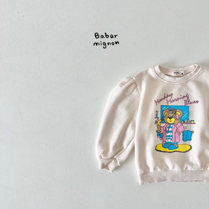 Babar Mignon - Korean Children Fashion - #kidzfashiontrend - Morning Puff Sweatshirt - 6