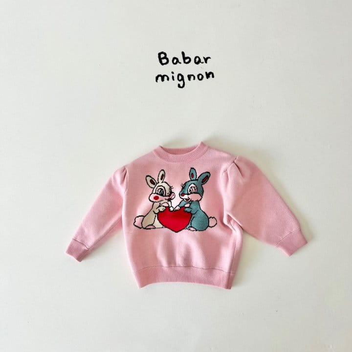 Babar Mignon - Korean Children Fashion - #stylishchildhood - Bunny Knit Tee - 9