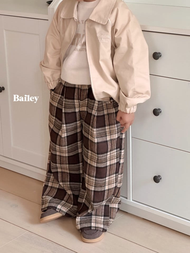 Bailey - Korean Children Fashion - #childofig - Check Slacks - 4