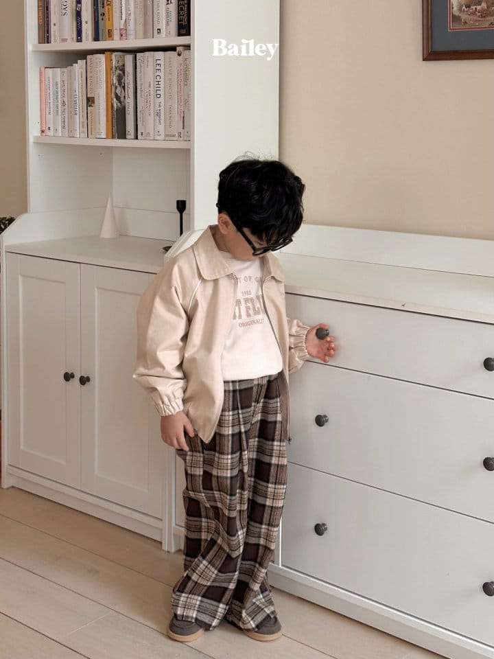 Bailey - Korean Children Fashion - #designkidswear - Check Slacks - 6