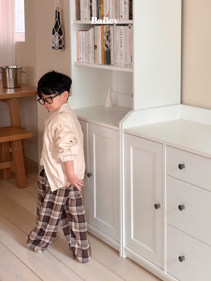 Bailey - Korean Children Fashion - #fashionkids - Check Slacks - 8