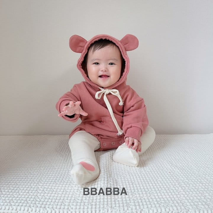 Bbabba - Korean Baby Fashion - #babyoutfit - Daldal Bear Bodysuit - 5