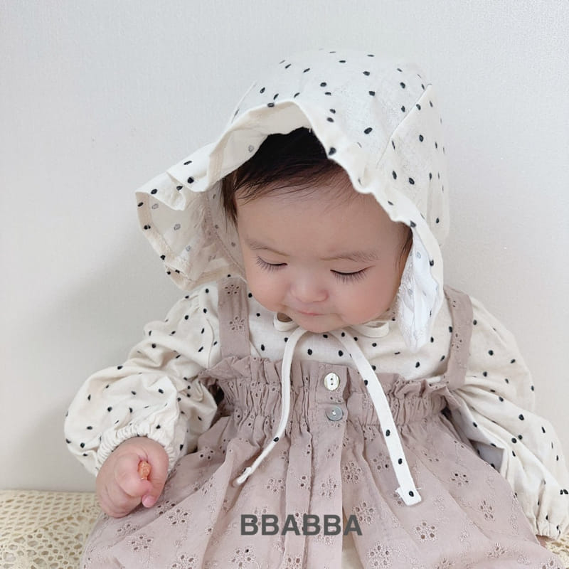 Bbabba - Korean Baby Fashion - #onlinebabyshop - Punching Lace one-piece - 5