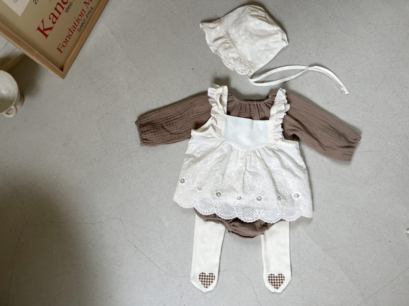 Bebe Nine - Korean Baby Fashion - #babyboutique - Harmony Shirring Bodysuit - 11