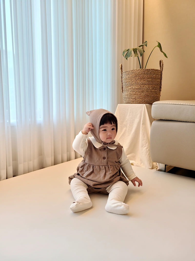 Bebe Nine - Korean Baby Fashion - #babyclothing - Creamy Ivory Tee - 5