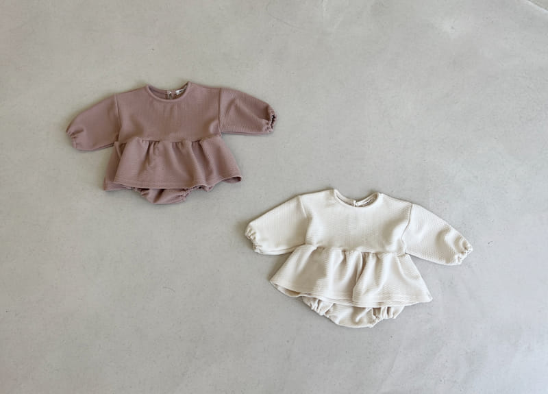 Bebe Nine - Korean Baby Fashion - #babyclothing - Frill Mumu Top Bottom Set