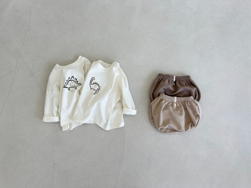 Bebe Nine - Korean Baby Fashion - #babyfashion - Dino Bloomer Set