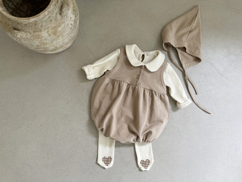 Bebe Nine - Korean Baby Fashion - #babyfashion - Ggoggal Bonnet Bodysuit - 3