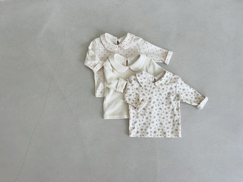 Bebe Nine - Korean Baby Fashion - #babylifestyle - Creamy Ivory Tee - 9