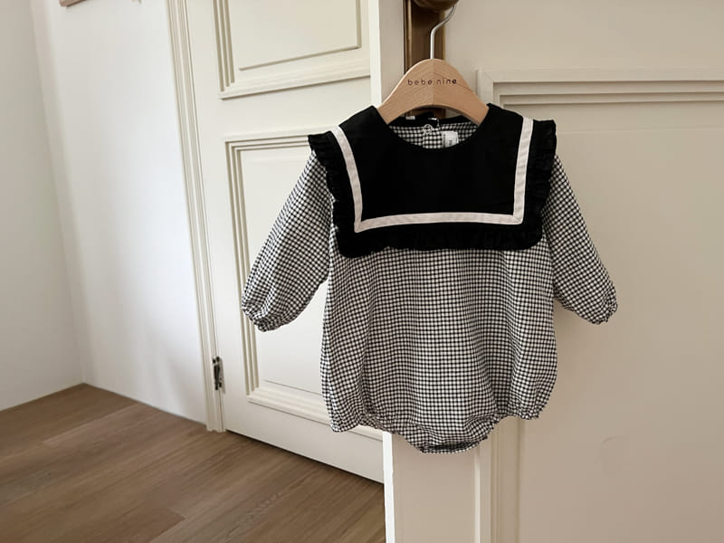 Bebe Nine - Korean Baby Fashion - #babylifestyle - Check Classic Bodysuit