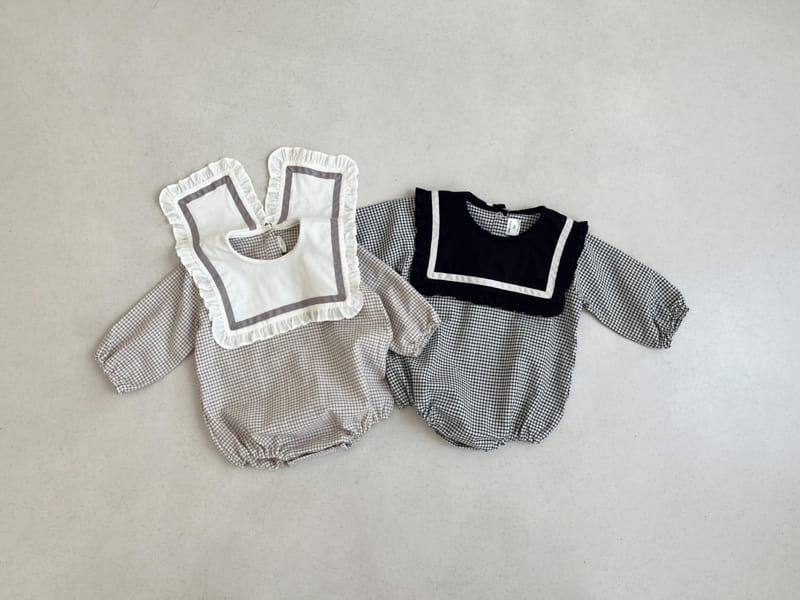 Bebe Nine - Korean Baby Fashion - #babyootd - Check Classic Bodysuit - 3