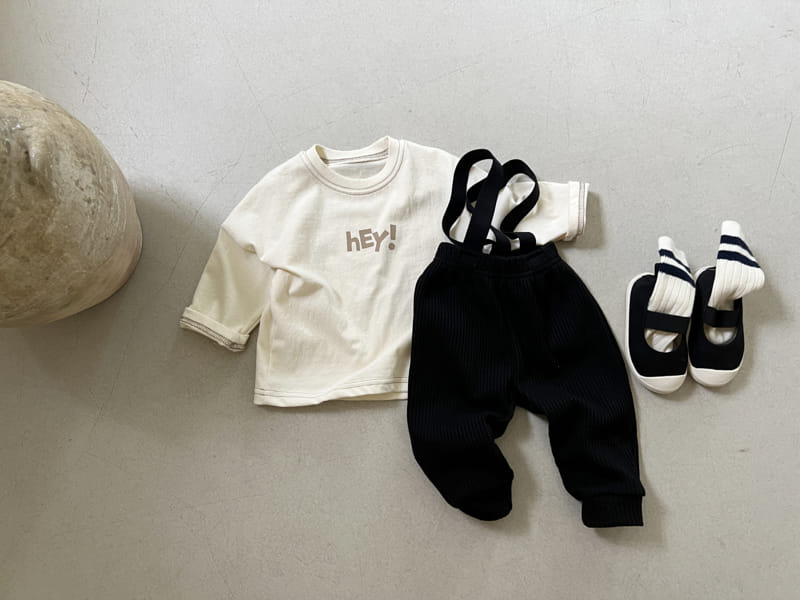 Bebe Nine - Korean Baby Fashion - #babyoutfit - Mongsil Dungarees Pants - 2