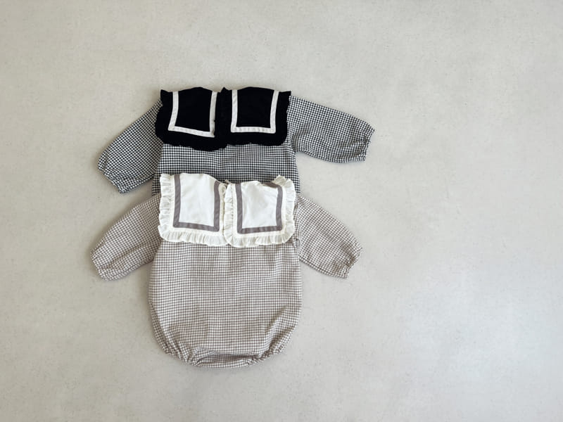 Bebe Nine - Korean Baby Fashion - #babyootd - Check Classic Bodysuit - 4