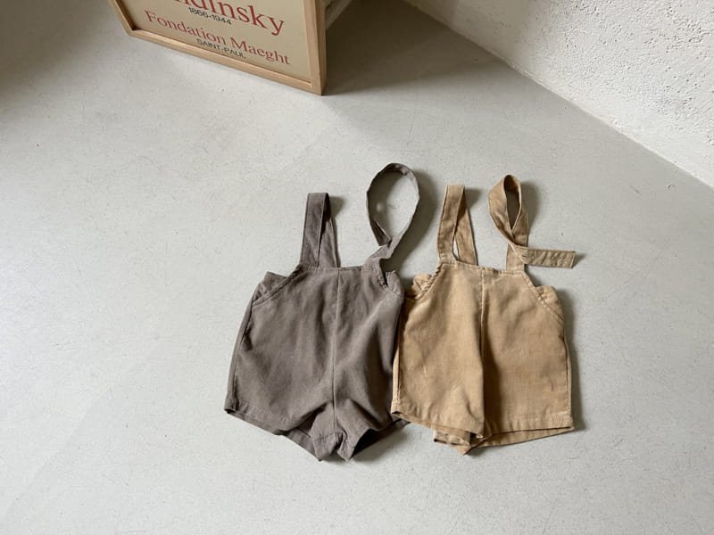 Bebe Nine - Korean Baby Fashion - #babyoutfit - Corduroy Dungarees - 5