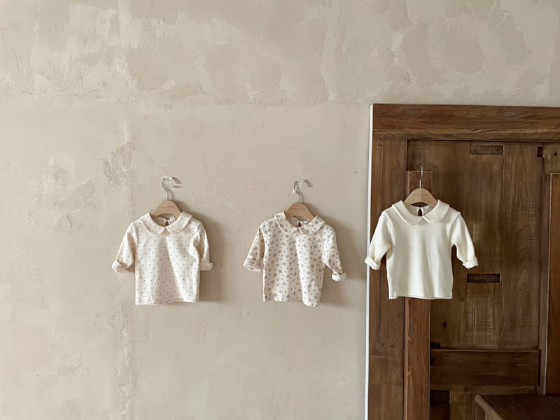 Bebe Nine - Korean Baby Fashion - #onlinebabyshop - Creamy Ivory Tee