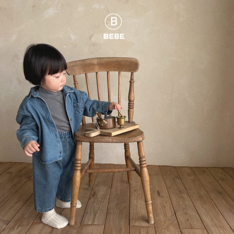 Bella Bambina - Korean Baby Fashion - #babyoninstagram - B Bard Denim Shirt - 3