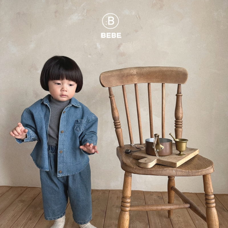 Bella Bambina - Korean Baby Fashion - #babyoutfit - B Bard Denim Shirt - 5