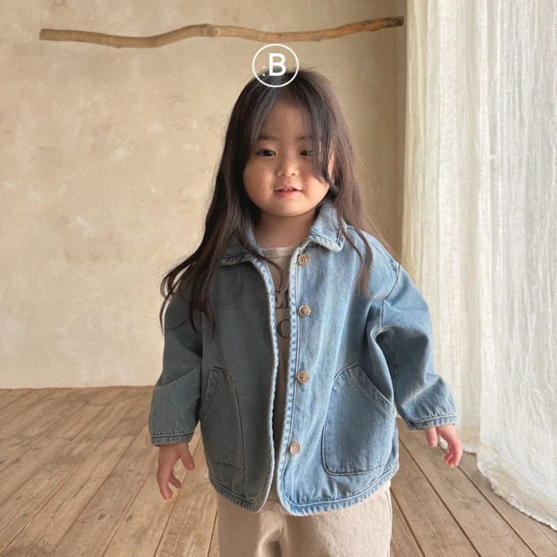 Bella Bambina - Korean Children Fashion - #childofig - Yoco Piping Denim Jacket - 9