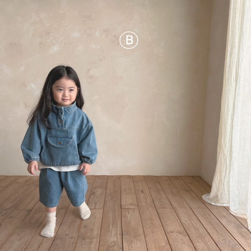 Bella Bambina - Korean Children Fashion - #childofig - Circle Denim Anorak - 2