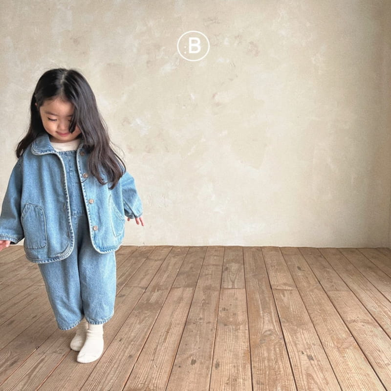 Bella Bambina - Korean Children Fashion - #kidsstore - Yoco Piping Denim Jacket